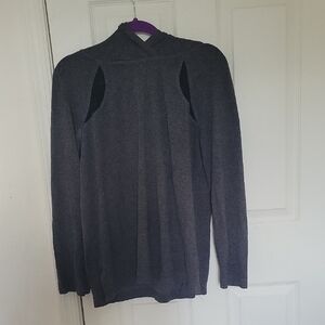 Sunday‎ Charcoal Long Sleeve Top